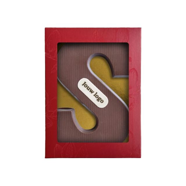 Chocoladeletter S met logo