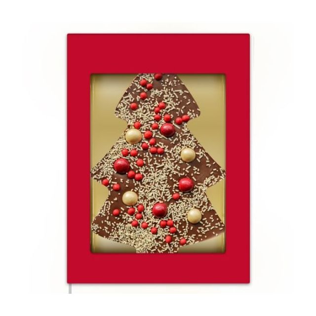 Chocolade kerstboom - sprinkels